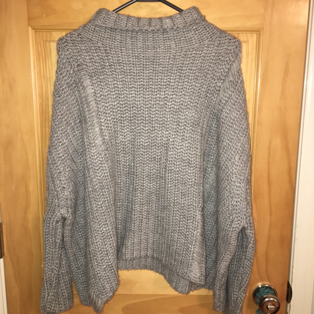 Grey wool sweater